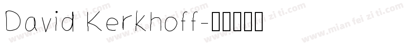 David Kerkhoff字体转换